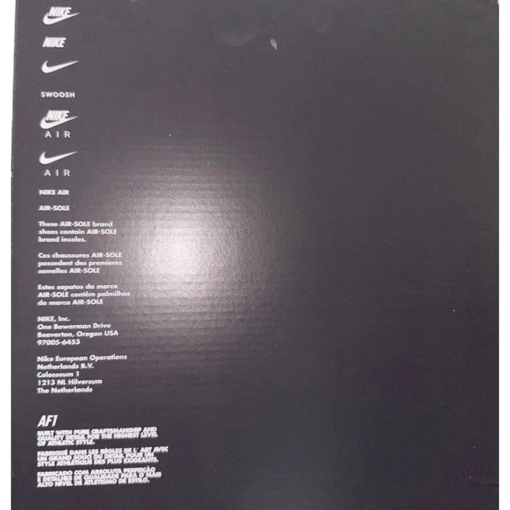 Nike AF1‎ Shadow White/White/White Women's Casual Sneakers Shoes Size 8.5